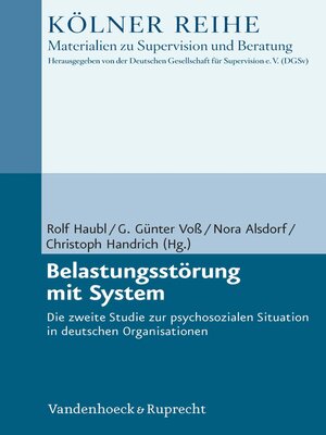 cover image of Belastungsstörung mit System